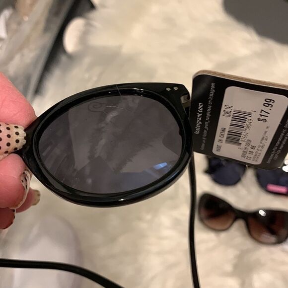 Three pair of sunglasses. Foster Grant (2) & Solargenics (1).  Retail $55 NWT main image 7
